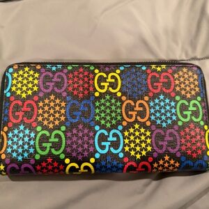 Gucci Multicolor GG Pattern Wallet